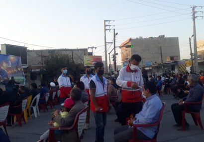 گزارش تصویری حضور اعضای جمعیت هلال احمر شهرستان کهگیلویه در مراسم روز اربعین حسینی
