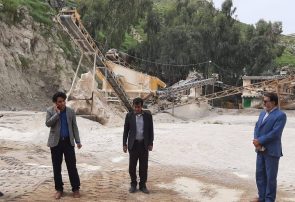 جریمه ۸۰۰ میلیون تومانی کارخانه شن و ماسه در لنده