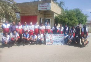 اهدای خون پرسنل ، داوطلبان و امدادگران جمعیت هلال احمر شهرستان کهگیلویه به مناسبت هفته هلال احمر