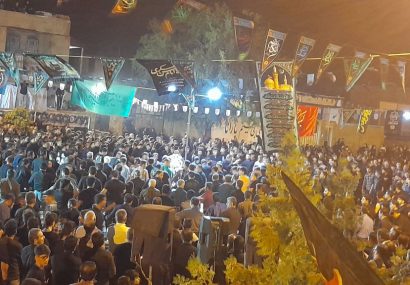 برگزاری مراسم شب عاشورای حسینی درچرام+تصاویروفیلم