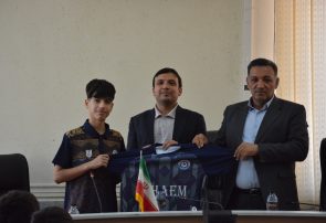 رونمایی از کیت دوم نونهالان باشگاه قائم با حضور فرماندار کهگیلویه