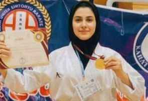 پرنیا پناهنده از شهرستان مارگون قهرمان کاراته بانوان کشور شد