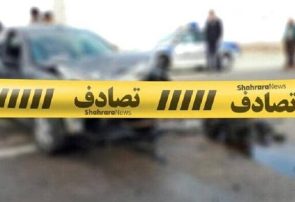 برخورد دو خودروی پراید در محور توتنده / یک فوتی و یک مصدوم