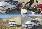 واژگونی یک دستگاه پژو 405 در محور دهدشت_ بهبهان