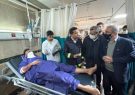استاندار از مصدومان حادثه واژگونی اتوبوس یاسوج_سمیرم عیادت کرد