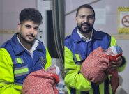 طلوع زندگی در دل سرما و تاریکی لوداب / نوزاد بویراحمدی در آمبولانس اورژانس متولد شد
