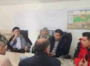 بازدید میدانی نماینده مردم کهگیلویه، بهمئی، چرام و لنده از محل حادثه سد سرپری