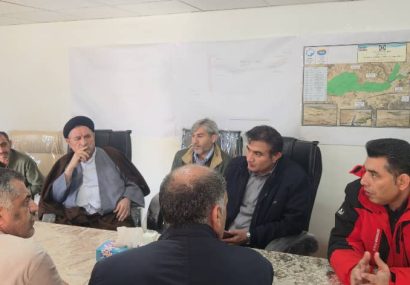 بازدید میدانی نماینده مردم کهگیلویه، بهمئی، چرام و لنده از محل حادثه سد سرپری