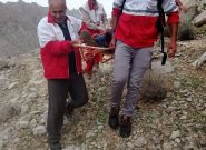 عملیات موفقیت‌آمیز نجات بانوی سقوط‌کرده از ارتفاعات گچساران