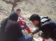 عملیات موفقیت‌آمیز نجات بانوی سقوط‌کرده از ارتفاعات گچساران