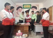 فرمانده نیروی انتظامی دیشموک با حضور در هلال احمر از علی توحیدی تقدیر کرد