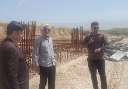 بازدید سرتیپ خادمی، معاون هماهنگی امور عمرانی فرمانداری از پروژه‌های نهضت ملی مسکن دهدشت