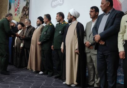 آیین تکریم و معارفه فرمانده ناحیه مقاومت بسیج  شهرستان کهگیلویه برگزار شد