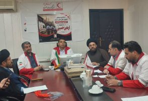 برپایی درمانگاه تخصصی هلال احمر در مسیر کاظمین برپایی درمانگاه تخصصی هلال احمر در مسیر کاظمین