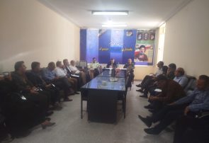 برگزاری جلسه شورای اداری بخش دیشموک با محوریت گرامیداشت هفته دولت و بررسی عملکرد یک‌ساله