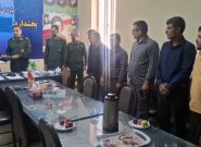 دیدار فرمانده حوزه مقاومت بسیج و کادر اداری با بخشدار دیشموک به مناسبت هفته دولت
