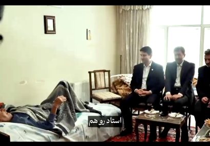 فیلم و تصویر: دیدار شبانه وزیر با استاد بیمار؛ روایتی از قدرشناسی در روزهای سخت