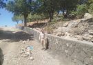 دیوار حائل روستای چنگل با حضور بخشدار دیشموک به بهره‌برداری رسید