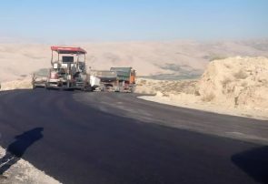 اتمام روکش آسفالت گرم محور سپیدار–پشت‌کوه جلیل توسط راهداری