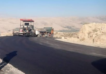 اتمام روکش آسفالت گرم محور سپیدار–پشت‌کوه جلیل توسط راهداری
