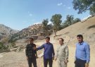 بازدید میدانی بخشدار دیشموک از روستای تنگ تی و بررسی پروژه‌های عمرانی
