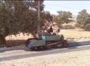 آغاز عملیات آسفالت راه روستایی آبسل توسط راهداری